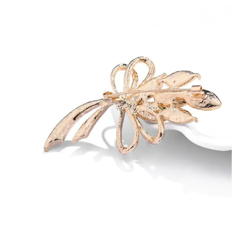 3 цвета изысканный женский Опаловый блестящий кристалл большие броши бант