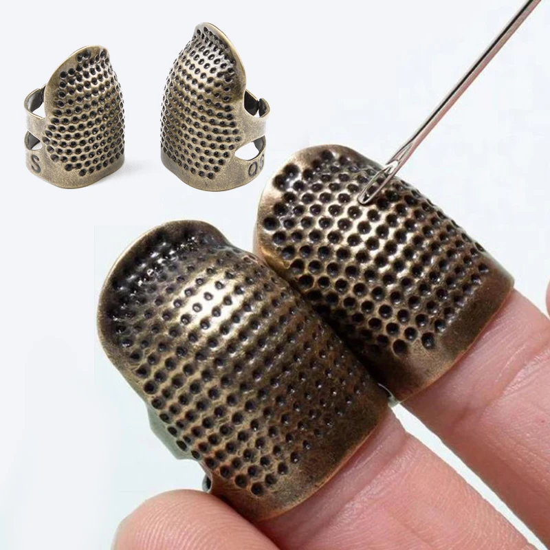 1PCS Retro Finger Protector Antique Thimble Ring Handworking Needle Needles Craft DIY Household Sewing Tools Accessories | Дом и сад