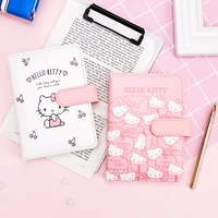 sweet kitty face cute diary leather cover journal book female hand book notebook student portable travel book