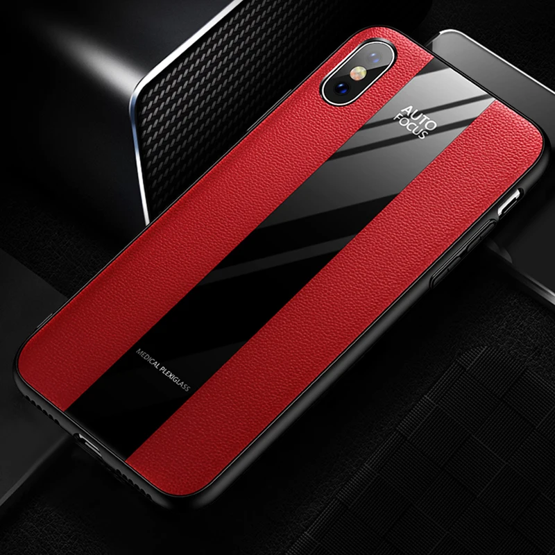 red Из искусственной кожи Стекло чехол для Meizu 16 16th 16X 16X 16XS M15 M5 M6 M8 Примечание M6S S6 M6T X8 V8 Pro Для женщин Для мужчин чехол - Цвет: red
