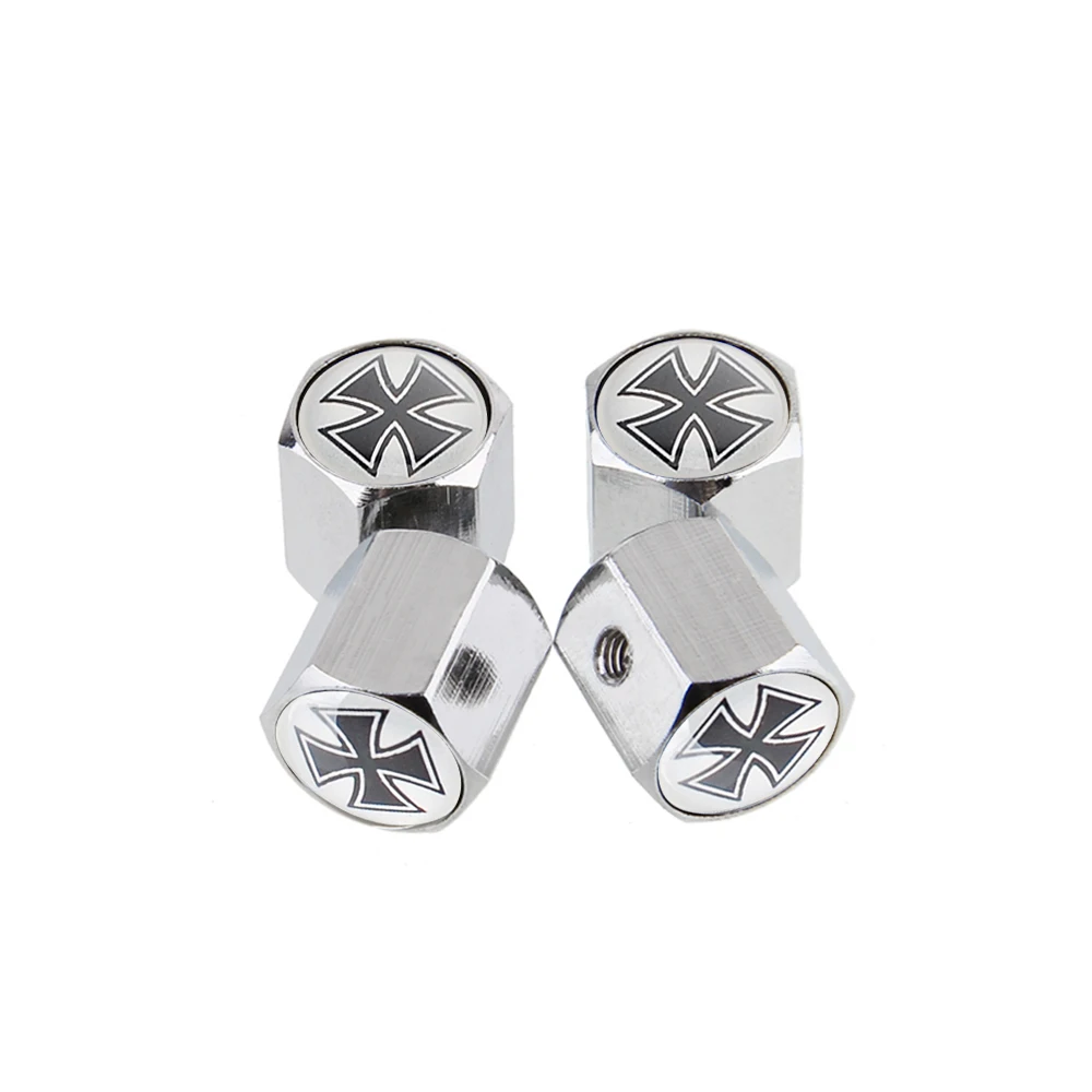 Колпачки для клапанов шин стайлинга автомобиля аксессуары крестового логотипа