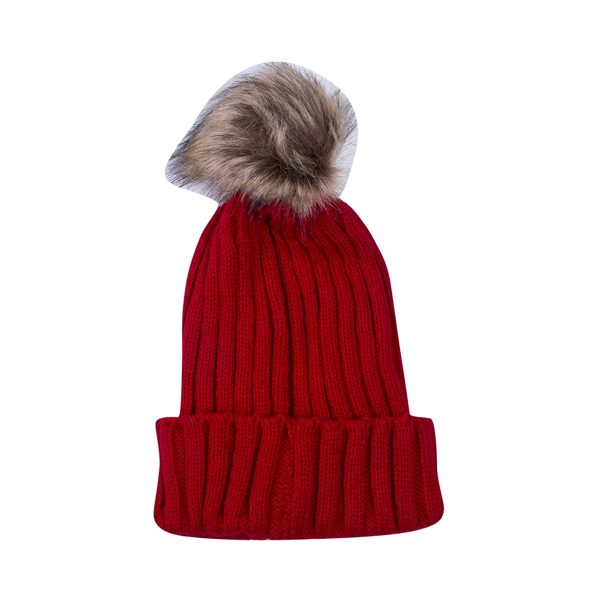 

Meihuida Newborn Infnat Kids Baby Boys Girls & Mom Hat Set Knitted Winter Warm Fitted Hats Soft Beanie Wool Ball Parent Cap