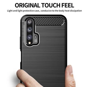 for huawei nova 5t case cover nova 5 t 6 7 se pro 2i 3 3i 4 7i shockproof bumper carbon fiber soft silicone phone case nova 5t free global shipping