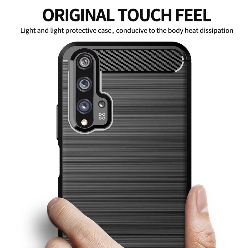 Для Huawei Nova 5 T чехол для 6 7 SE Pro 2i 3 3i 4 7i противоударный бампер из углеродного волокна