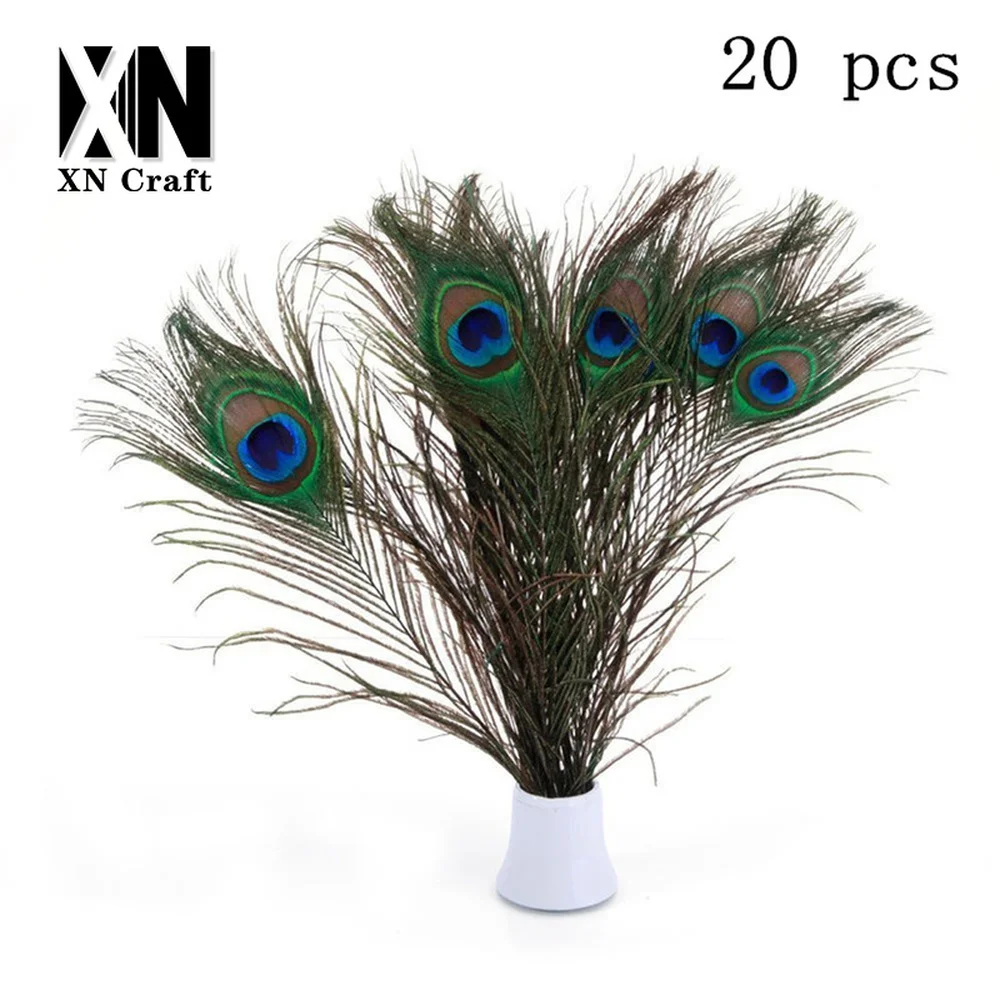20 шт Высокое качество натуральное 25 30 павлинье перо Diy ювелирные аксессуары