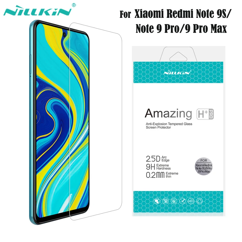 Закаленное стекло для Xiaomi Redmi Note 9 Pro Max Nillkin H + PRO 2.5D 0 2 мм Противоударная защита
