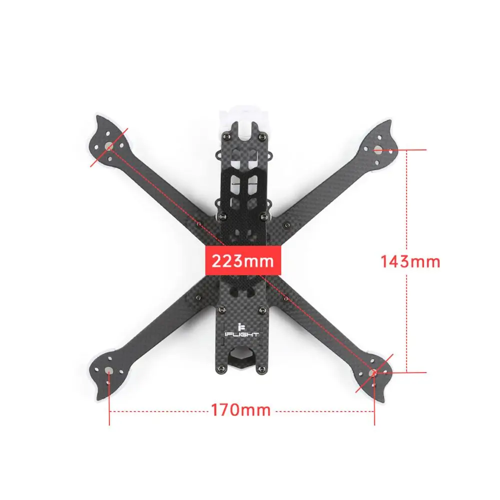 IFlight Cidora SL5 V2 223 мм 5 дюймовый Squish X FPV рама для фристайла с рычагом совместимый
