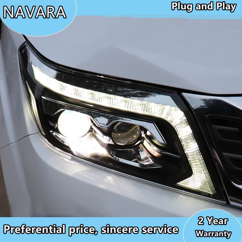Автостайлинг фары для Nissan NAVARA 2017 nissan передняя фара светодиодный ные +