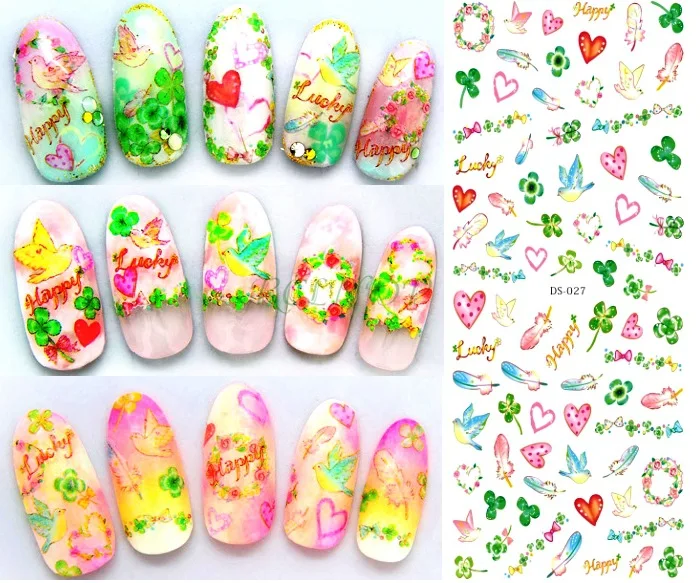 Водная наклейка для дизайна ногтей все украшения слайдеры банановые наклейки