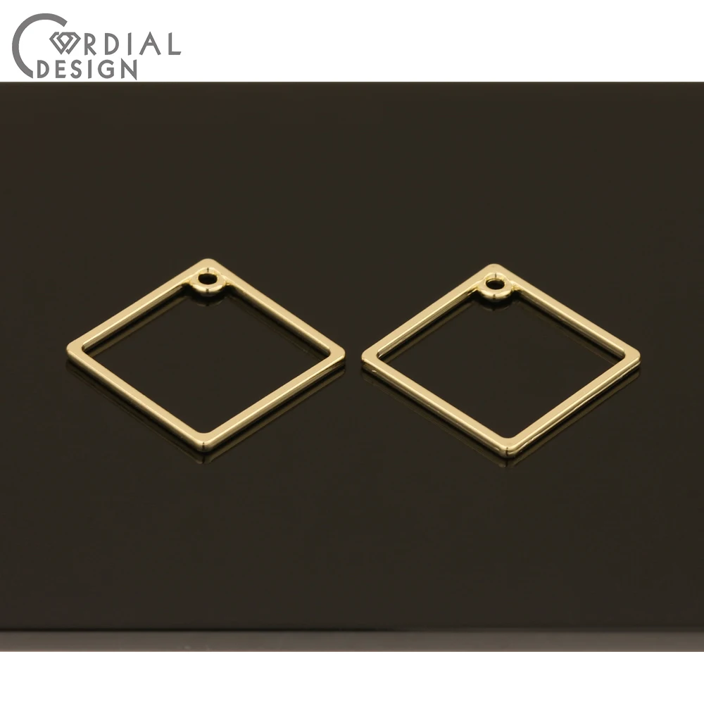 

Cordial Design 100Pcs 28*28MM Earrings Accessories/Pendant/Square Shape/DIY Charms/Hand Made/Jewelry Findings & Components