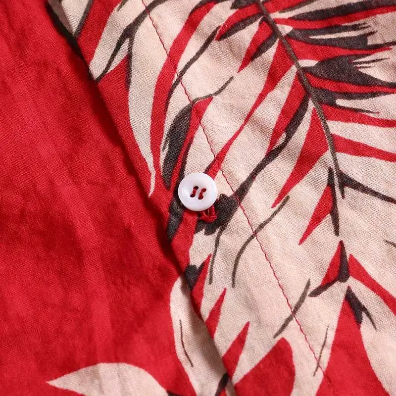 Новая Гавайская Мужская рубашка с коротким рукавом принтом повседневный