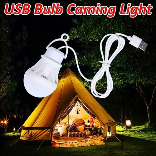 

Portable Lantern Camping Lights USB Bulb Power Bank Camping Equipment 5V LED USB for Tent Lanterns Camping Hiking Lamps