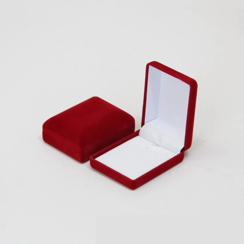Pendant Necklace Storage Package Black Blue/red/velvet  Earrings Jewelry Organizer Box Wholesale