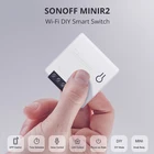 Новый обновленный мини-переключатель Sonoff для умного дома, управление через приложение EWeLink, умный мини-переключатель сделай сам для Alexa Google Home
