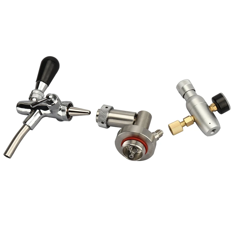 Нержавеющая сталь мини бочонок кран диспенсер с регулируемым пивным краном и со2