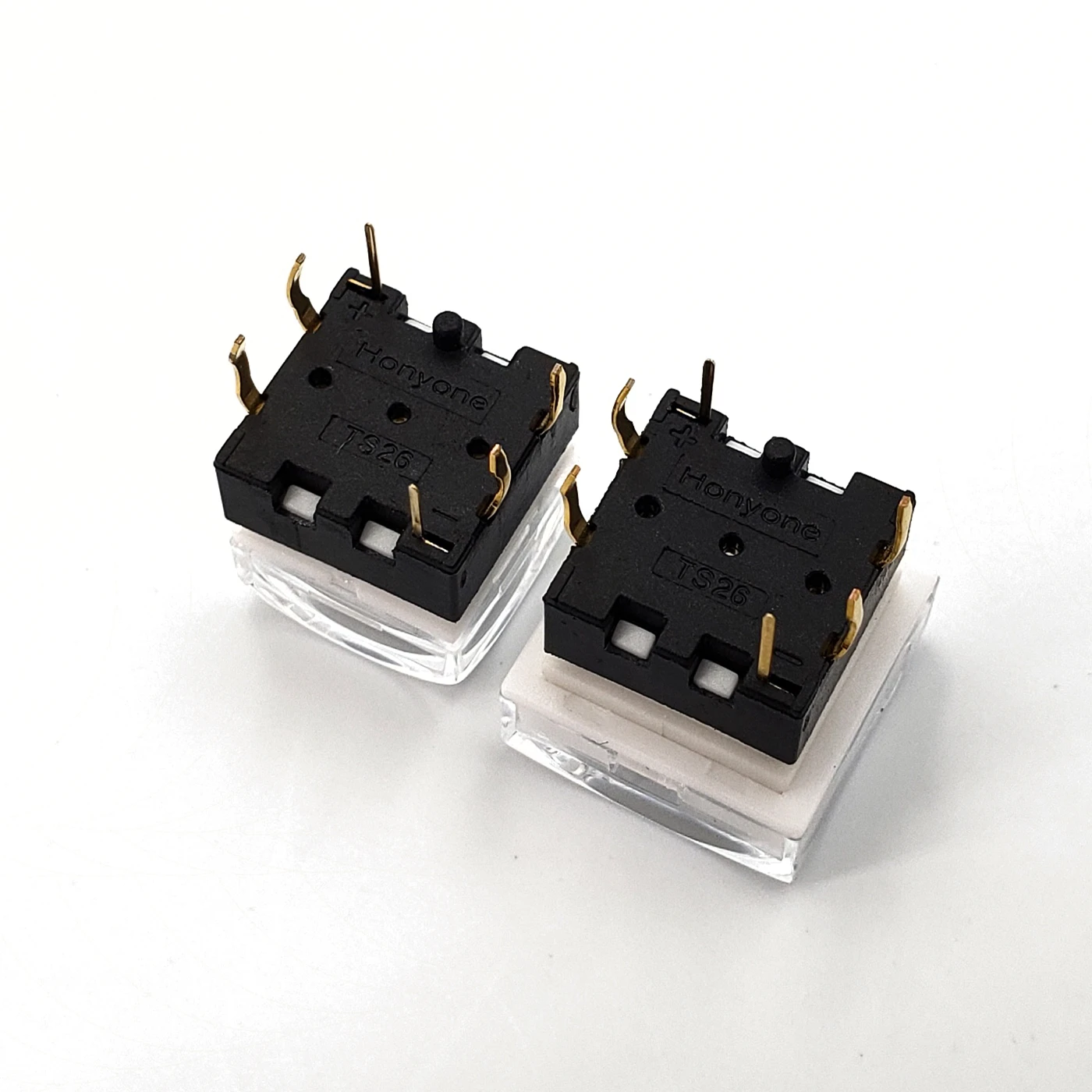 Honyone TS26 серия квадрат с светодиодный Мгновенный SPST PCB Мини кнопочный тактовый переключатель