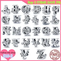 2021 hot sale 26 letter first beads suitable for original pandora diy personalized bracelet to make exclusive jewelry gifts a z