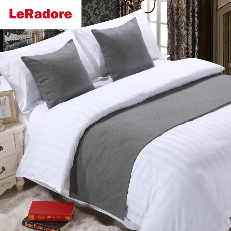 Роскошный Твердый комплект постельного бегуна для гостиницы шарф протектор