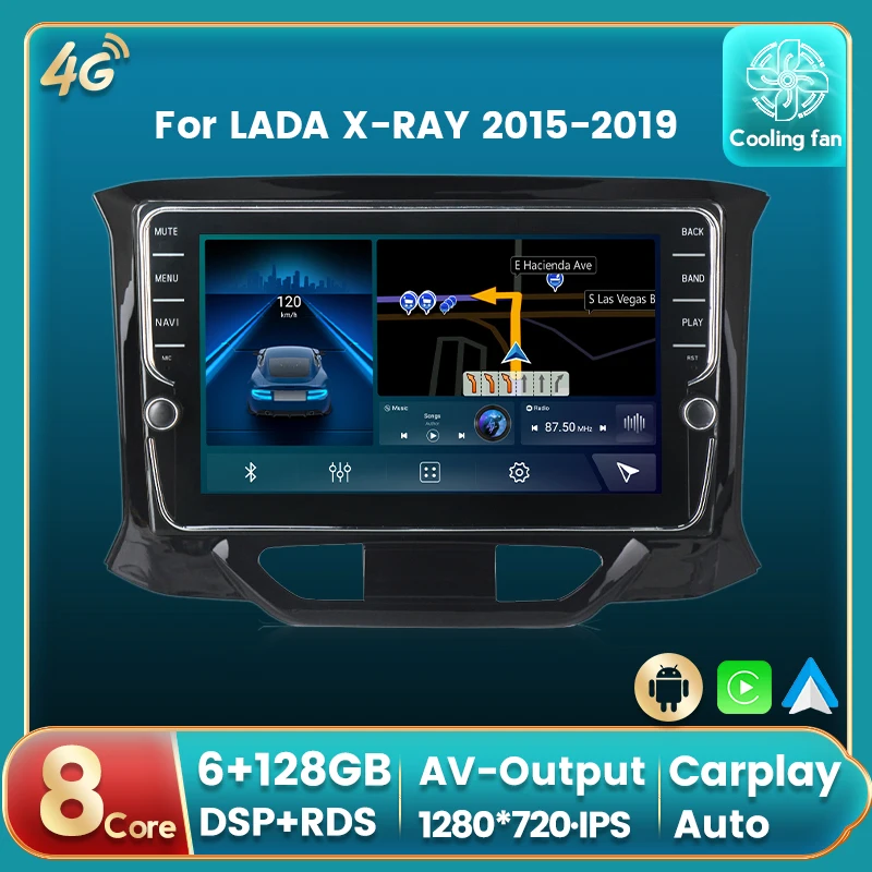 

Автомагнитола для LADA X-RAY 2015-2019, Android 11, DSP, RDS, мультимедийный DVD-плеер, GPS-навигация, carplay, IPS, BT