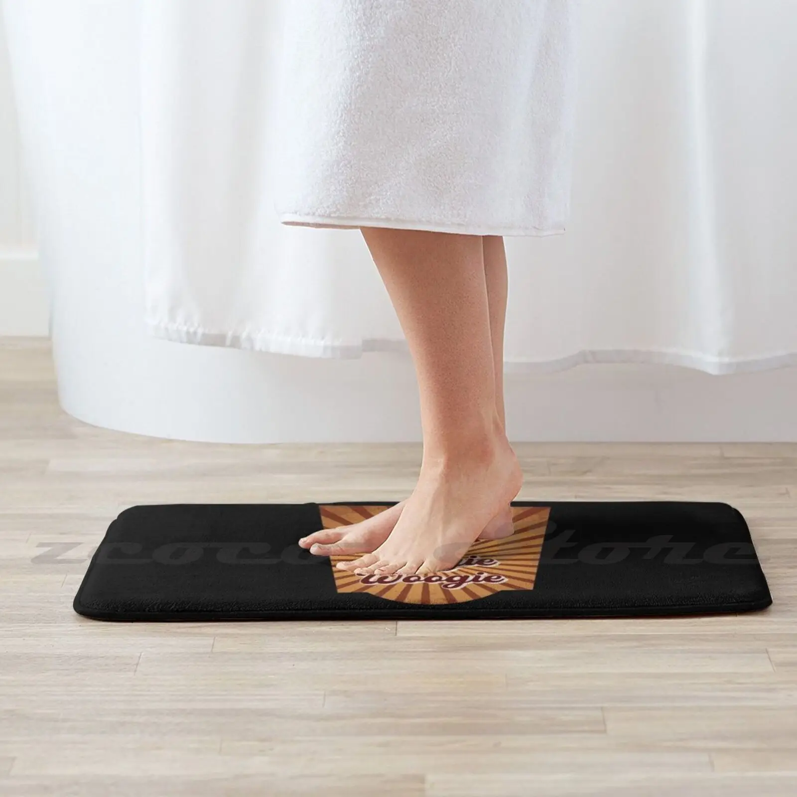 Коврик Boogie Woogie с винтажным дизайном нескользящий коврик для двери Piano Rockn Roll 60S 50S |