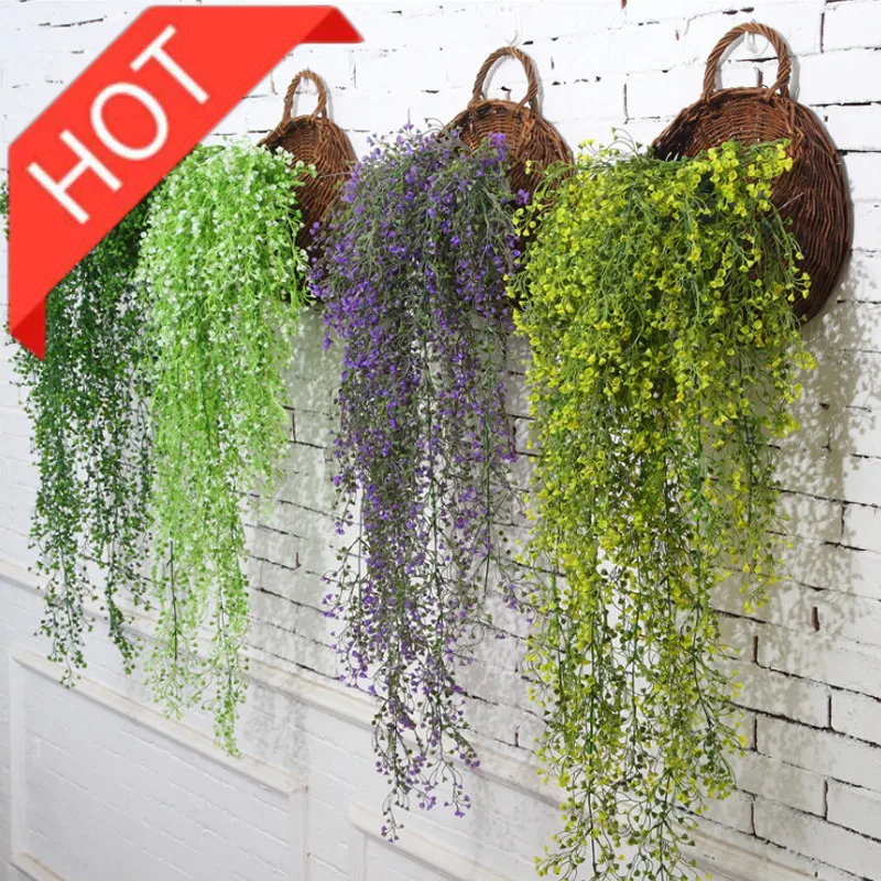 Искусственный цветок плюща стена зелень Гирлянда Декор для домашнего интерьера