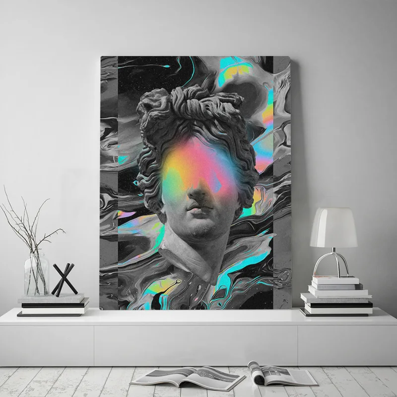 

HD Print Abstract Painting Home Decor Sculpture Canvas Poster Stylish Modular Pictures Aesthetic Wall Art For Living Room Frame
