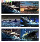 Набор для алмазной вышивки Титаник, алмазная живопись с полным набором квадратных страз 5D, для творчества, украшение для вышивки крестиком Титаник, Lx959