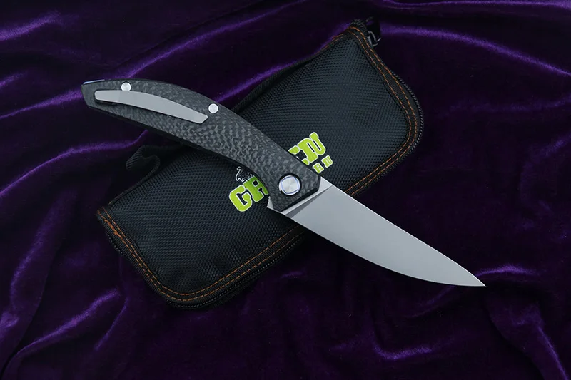 Нож GREEN THORN SIGMA m390 лезвие из титана ручка CF карманный для кемпинга охоты фруктов