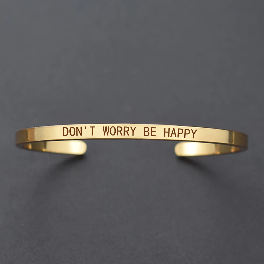 Модный простой женский браслет на запястье с цитатой Hakuna Matata Счастливые птицы