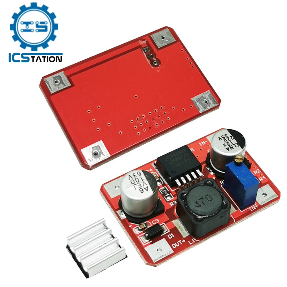 

Повышающий преобразователь постоянного тока в постоянный ток, модуль питания, Повышающий Модуль LM2577, зарядная плата с индикасветильник 3,5-35...