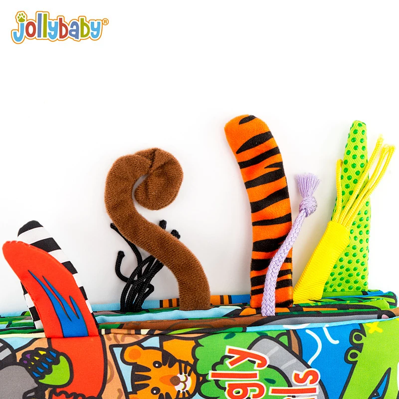 Мягкие детские книги 3D с животными и хвостом|Чтение| |