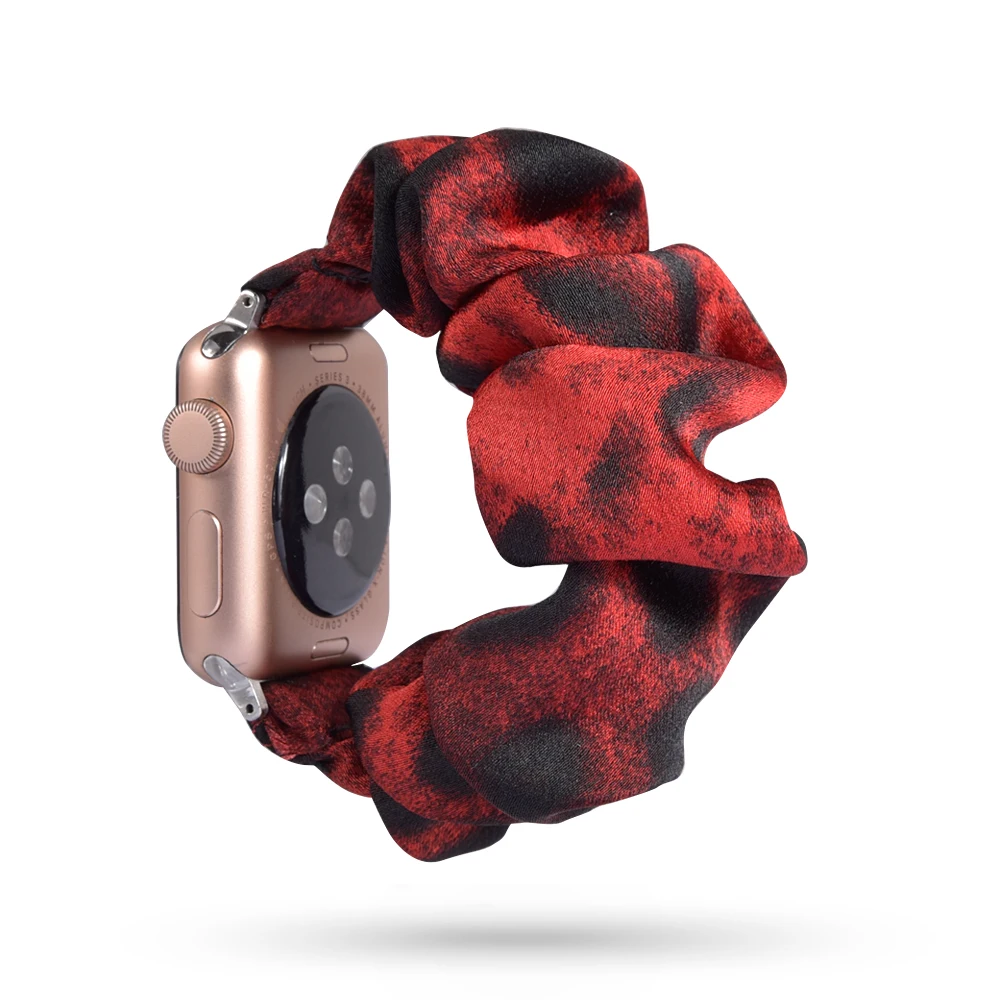 Ремешок Эластичный Леопардовый Для Apple Watch Band Series 5 4 3 2 браслет с гепардом для iwatch 1