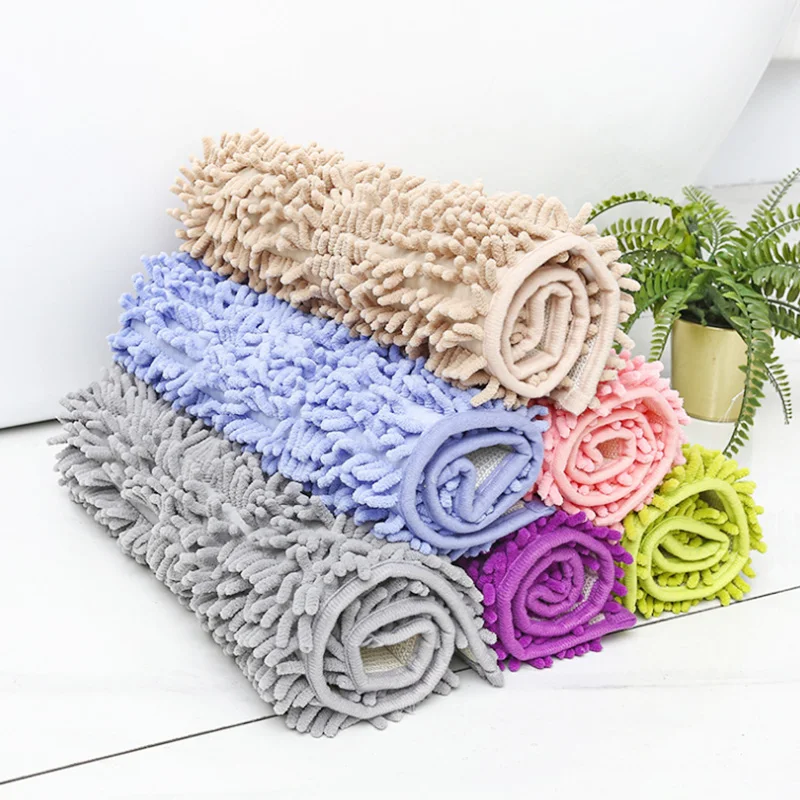 

High-hair Bathroom Toilet Door Absorbent Floor Mat Carpet Bedroom Non-Slip Bedroom Mats, Bathroom Carpets Kitchen Carpet Mats