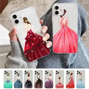 Beautiful Wedding Dress Girl Phone Case for iPhone 11 12 13 mini pro XS MAX 8 7 6 6S Plus X 5S SE 2020 XR