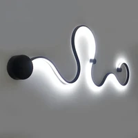 modern white or black wall sconce for bedroom living room bedside creative wall lamp aisle corridor home interior wall lights