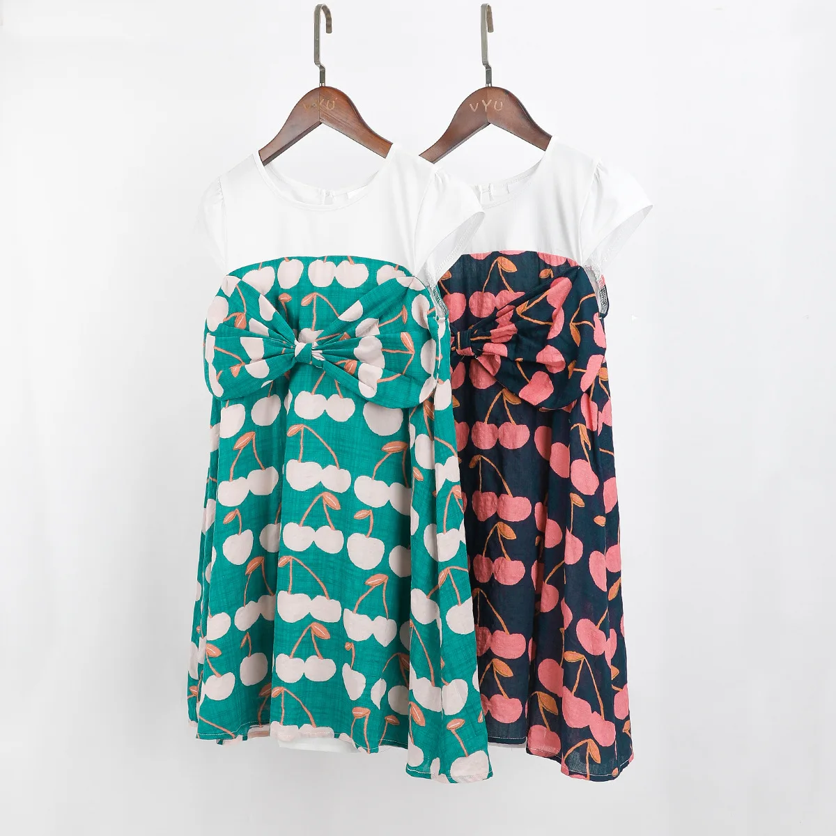 

Платье для девочек 2021, праздничное детское платье с принтом бабочки, весна и лето, Корейская версия, платье принцессы с цветными блоками