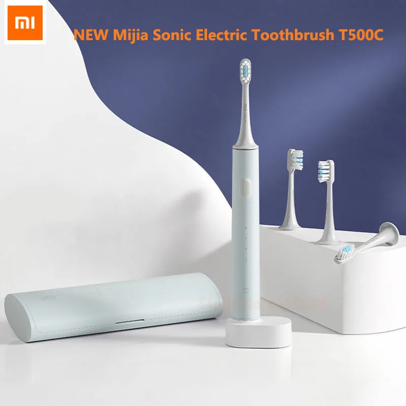 

Xiaomi Mijia Sonic Electric Toothbrush T500C with Storage Box IPX7 Waterproof Wireless Rechargeable Deep Clean Work Mijia APP