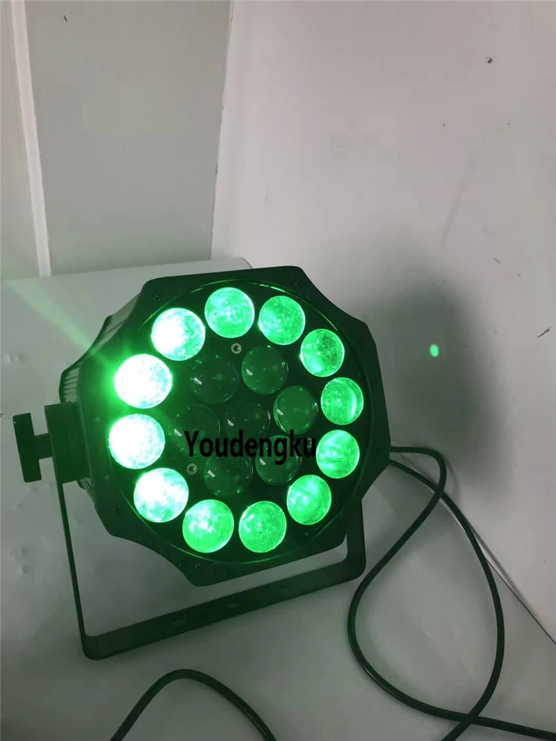 Фото 10pcs stage background DMX dimmer led par can wall washing 19 x 18W zoom led par 6in1 rgbwa uv bright dj par light №4