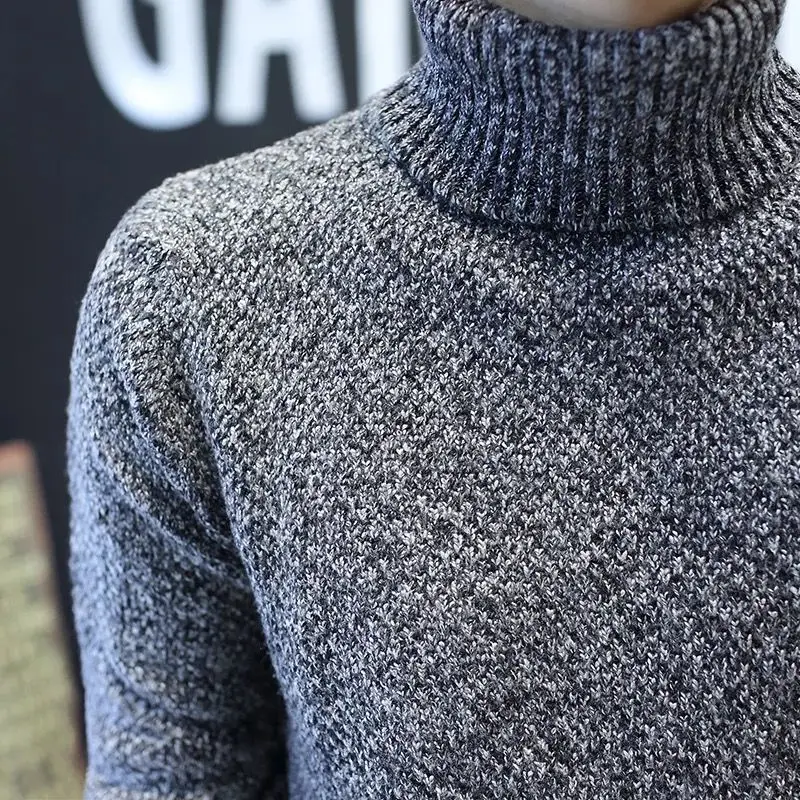 Мужской свитер с высоким воротником новинка зимы 2020 облегающая одежда в
