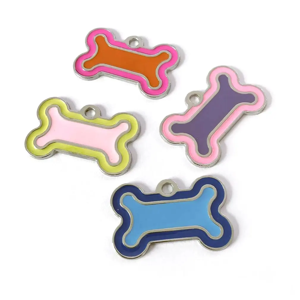 40 мм оцинкованный сплав в форме кости идентификация идентификационной бирки для