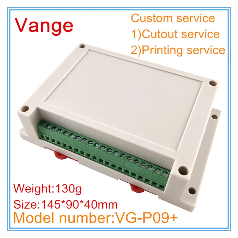 1pcs/lot one chip microcomputer project box 145*90*40mm ABS plastic enclosure cases terminal block for din rail device | Обустройство
