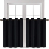 blackout short curtains for bedroom black color kitchen small window curtain for living room treatments blinds home decor drapes