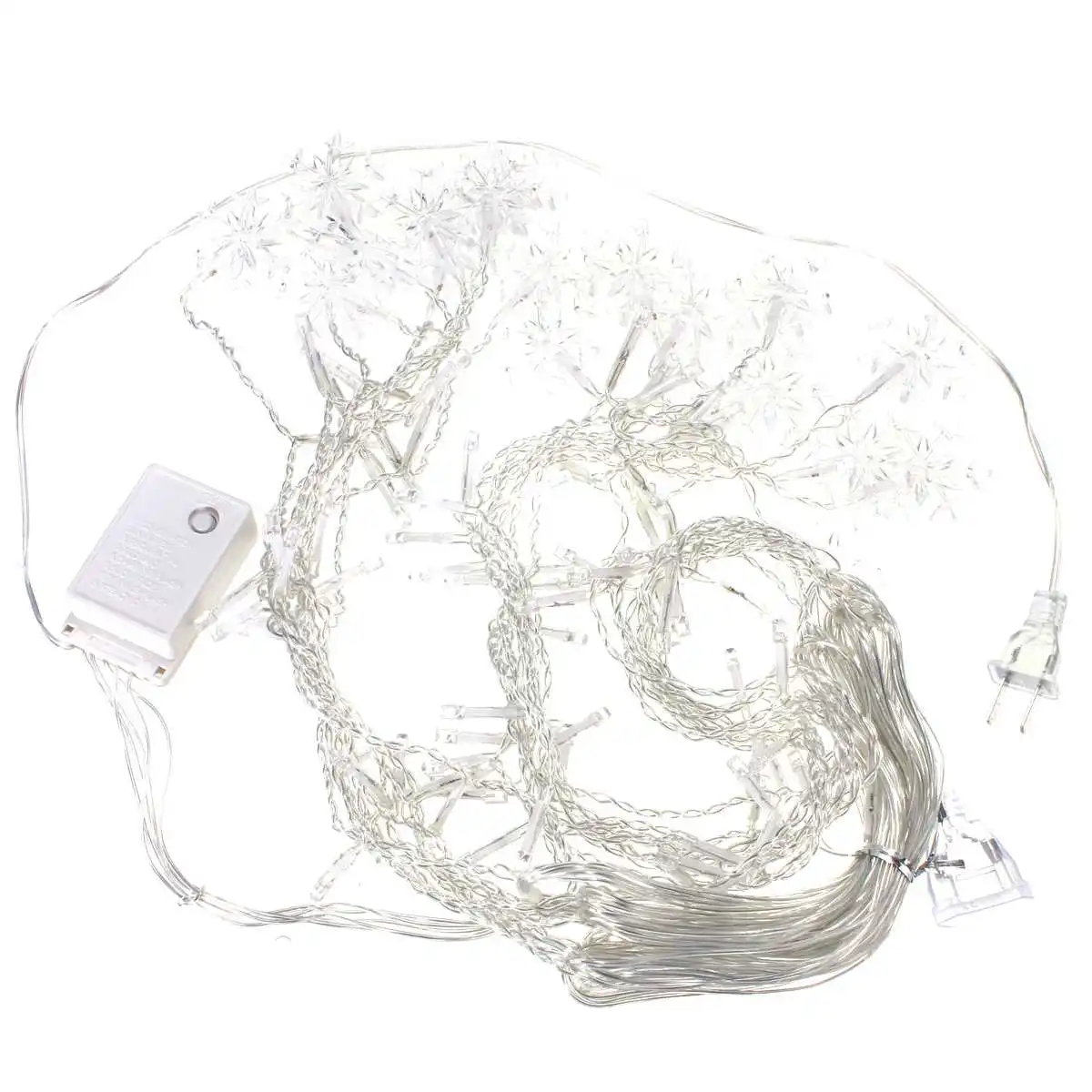 

3.5M 100LED Snowflakes String Light LED Christmas Decor for Home Hanging Garland Christmas Tree Decor Ornament Gift New Year