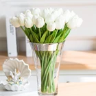 Искусственный цветок, тюльпан на ощупь, искусственный букет на принадлежности для украшения свадебной вечеринки, украшения для дома и сада, 510 шт.