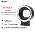 Переходное кольцо для объектива Viltrox EF-EOS R с автофокусом, EF-RF для объектива Canon EOS EFEF-S и радиочастотной камеры Canon EOS R R6 RP R5