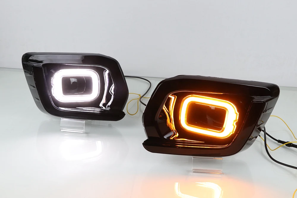 LED DRL Day Light for Ford Ranger Wildtrak 2019 2020 Daytime Running Fog Lamp with Turn Signal |