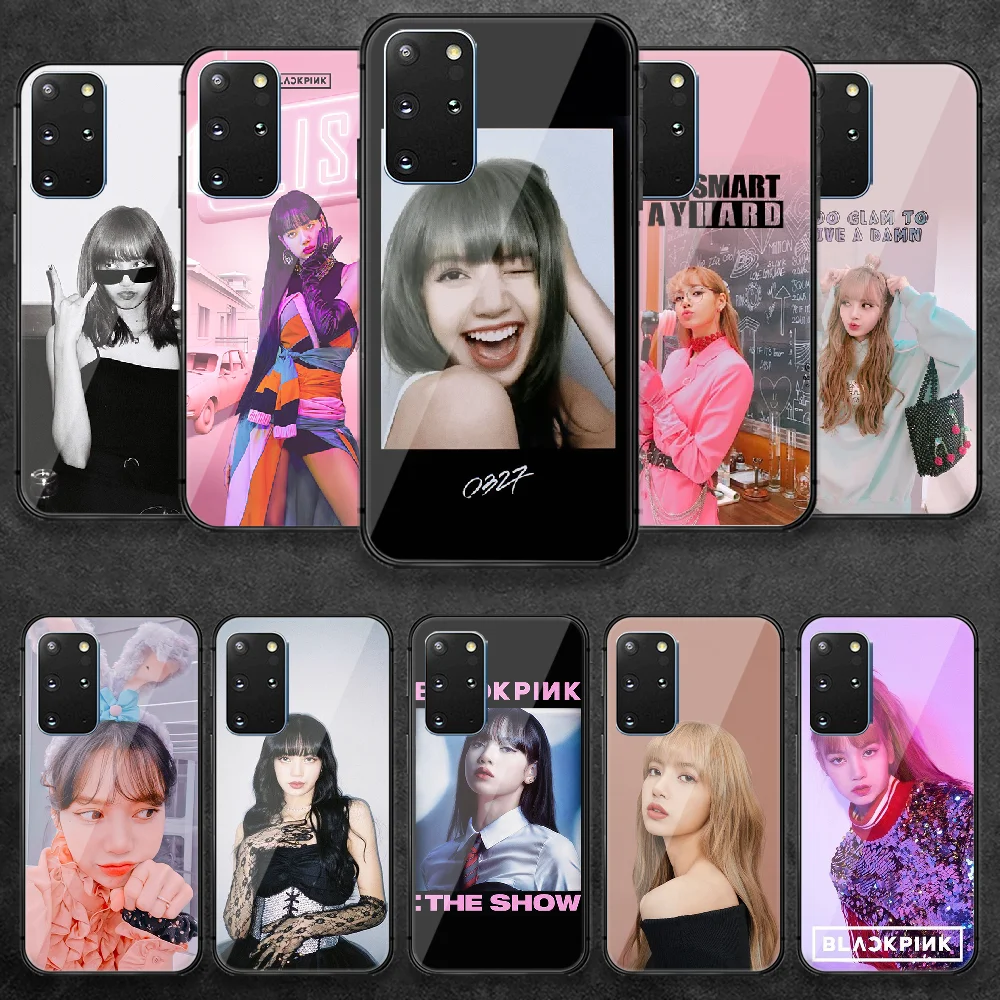 

Lisa Lalisa Kpop Tempered Glass Phone Case Cover For Samsung Galaxy Note S 8 9 10 20 21 E Plus Ultra M 31 51 FE