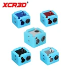 Запчасти XCR3D для 3D принтера, алюминиевый Термоблок для горячего термистора и термопары, нагревательный блок, комплекты аксессуаров 16*16*12, 1 шт.