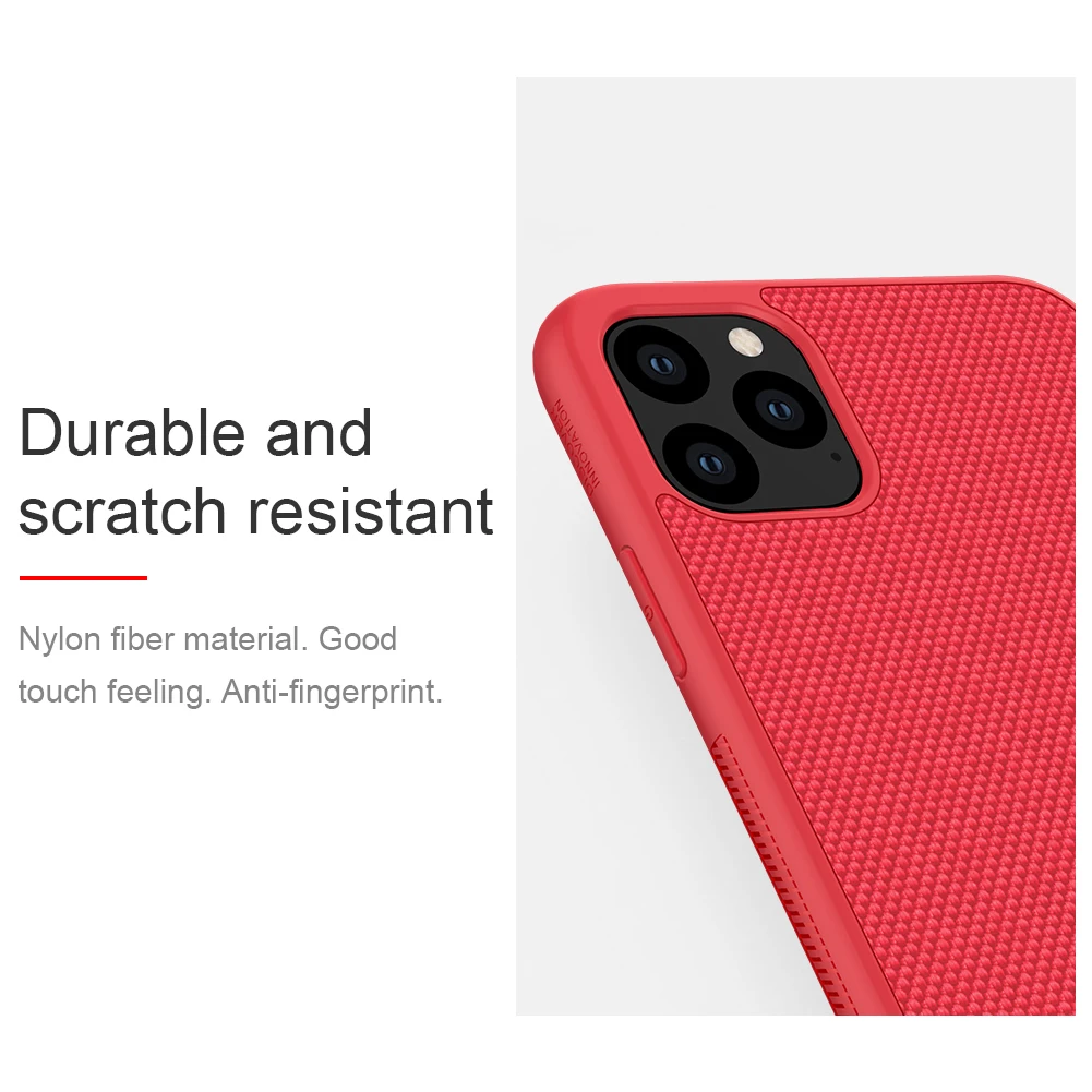 Чехол Nillkin из нейлонового волокна для iPhone 11 Pro текстурированная задняя крышка