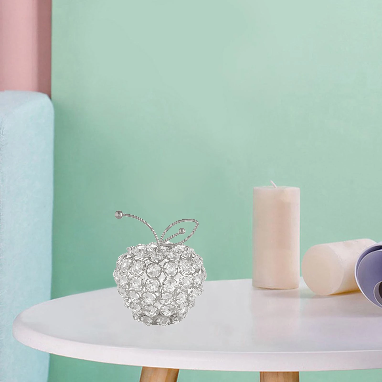 

Nordic Стиль Украшенные стразами украшение для фруктов статуэтки статуя украшения